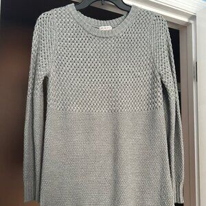 Merona Grey Tunic Length Sweater Size Small